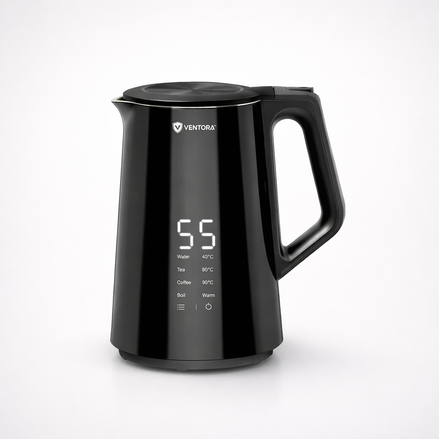 Ventora Cool Touch Black Digital Kettle