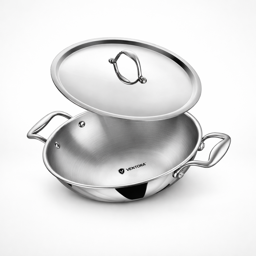 Ventora Triply Kadai with Lid