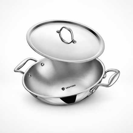Ventora Triply Kadai with Lid